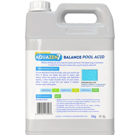 AQUAZEN7 POOL ACID BALANCE ACID 5L
